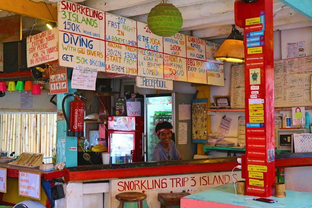 Gili La Boheme Hostel Τζίλι Τραγουανγκάν Εξωτερικό φωτογραφία